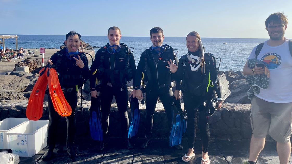Ocean Sprint participants after diving